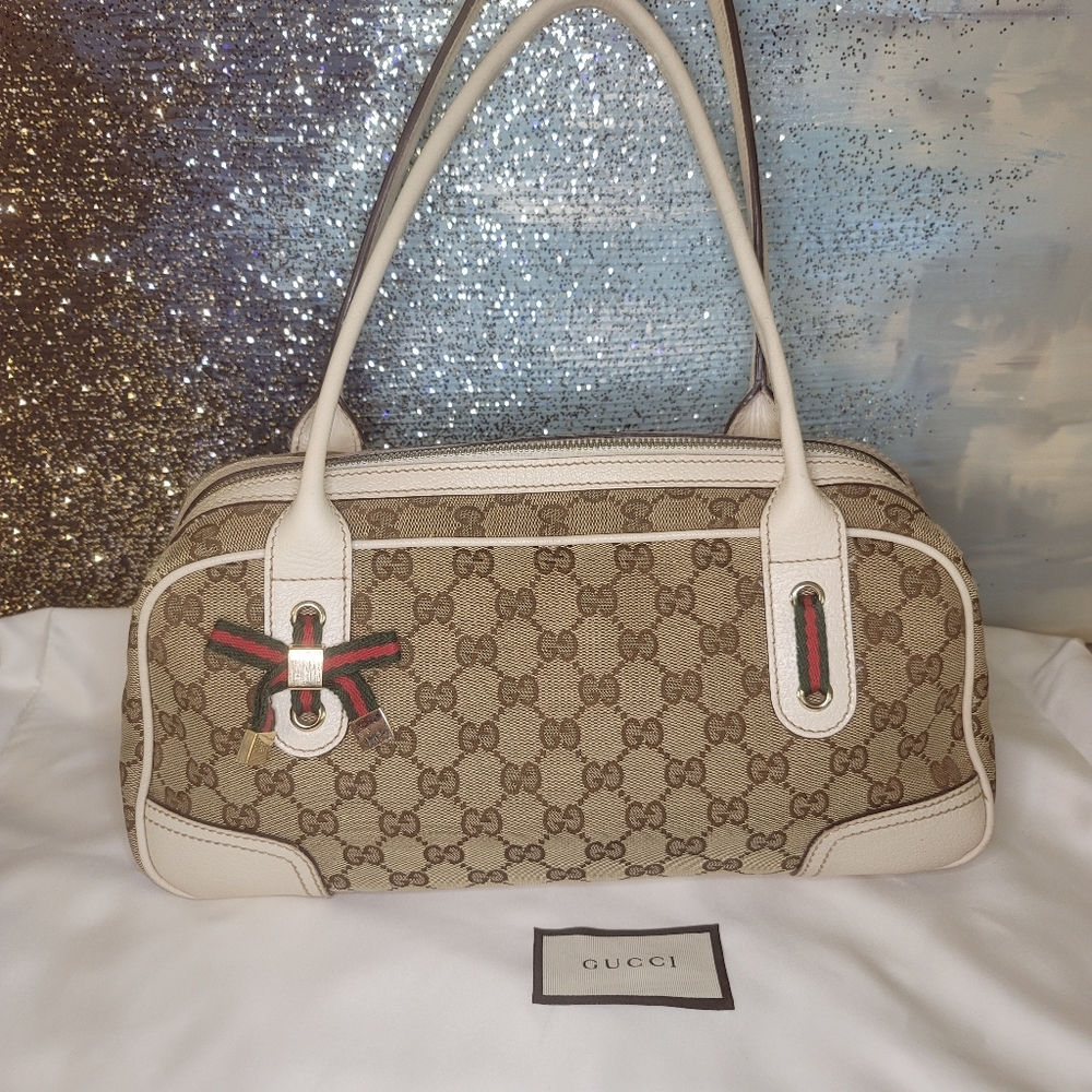 100% authentic GUCCI Princy BOW GG handbag